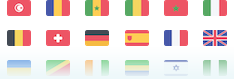 drapeaux des pays de destination